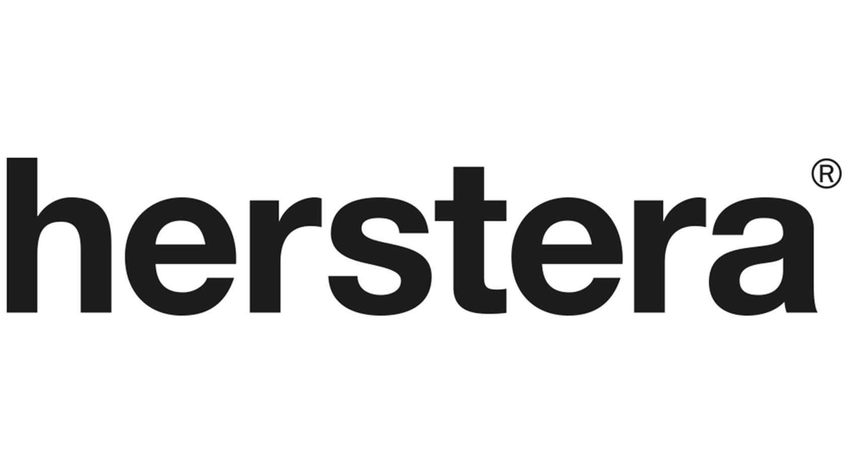 The image features the word "herstera" in bold, black letters, signifying a brand or company name.