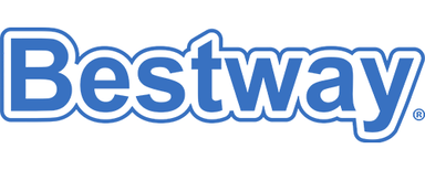Logo Blaues Logo von "Bestway", das eine kräftige, stilisierte Schriftart mit einem verspielten Design zeigt.