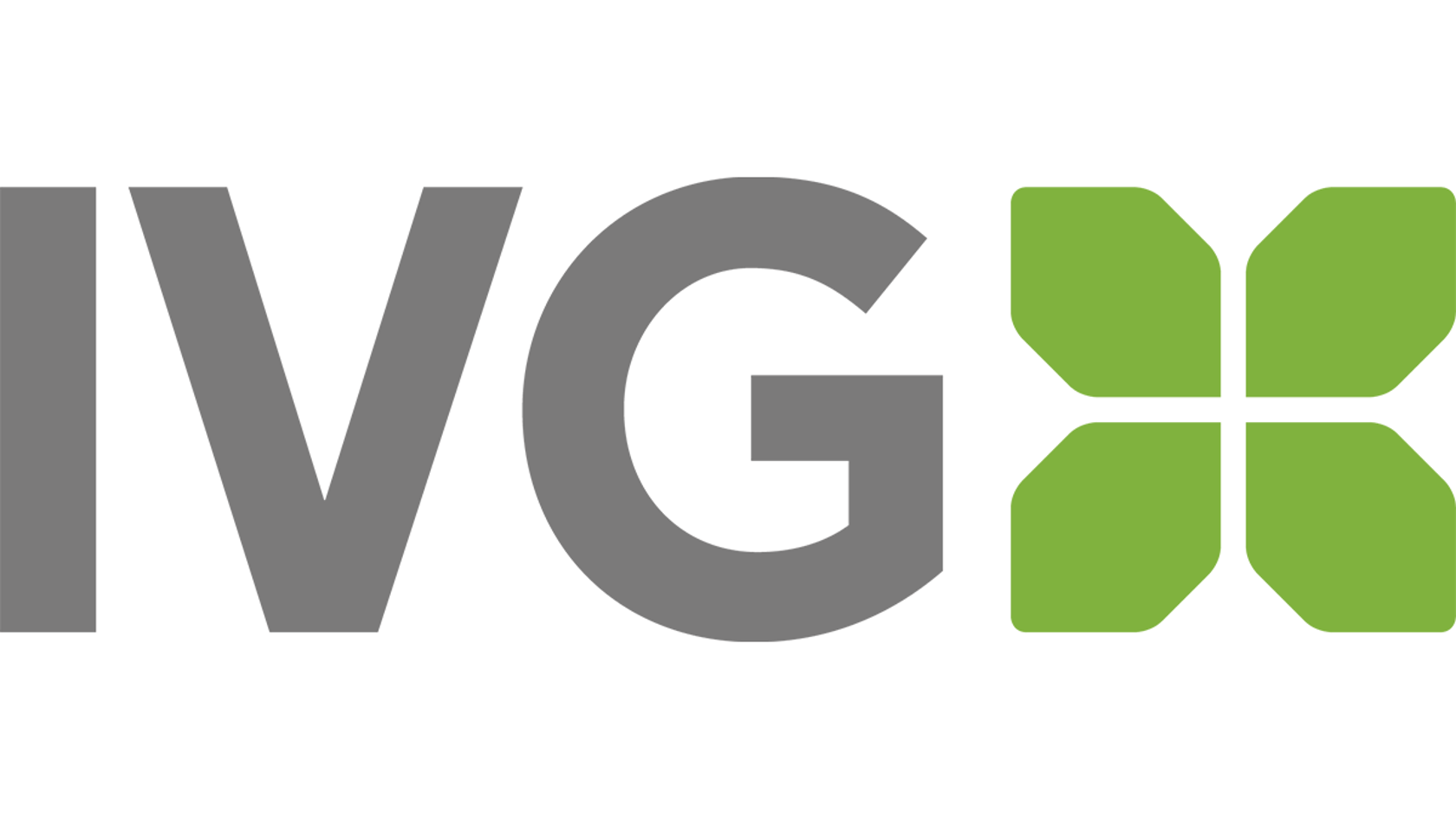 A logo featuring the letters "IVG" in gray, accompanied by a green graphic element resembling a leaf or flower.